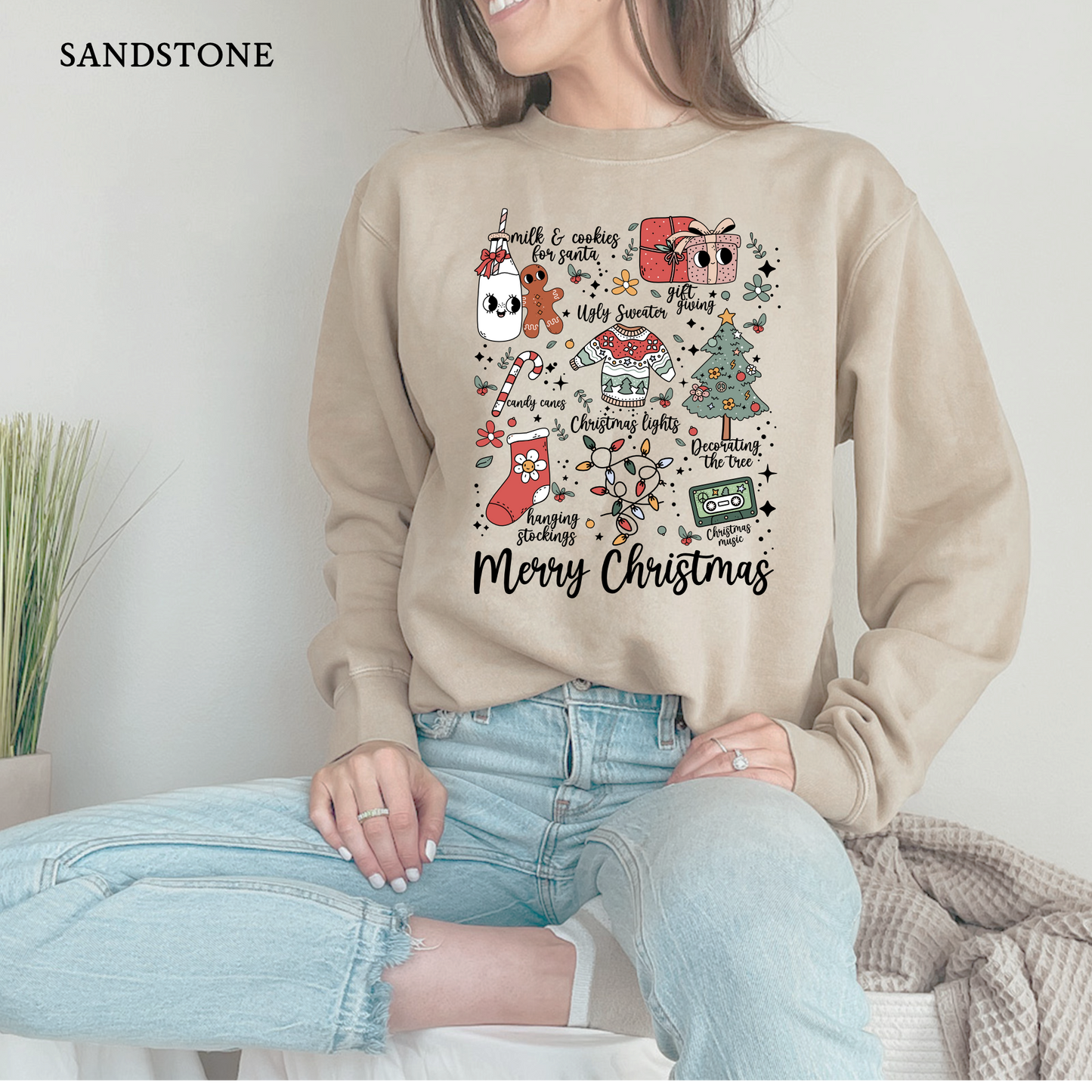 Vintage Christmas Icons | Christmas Independent Trading Comp. Sweatshirts
