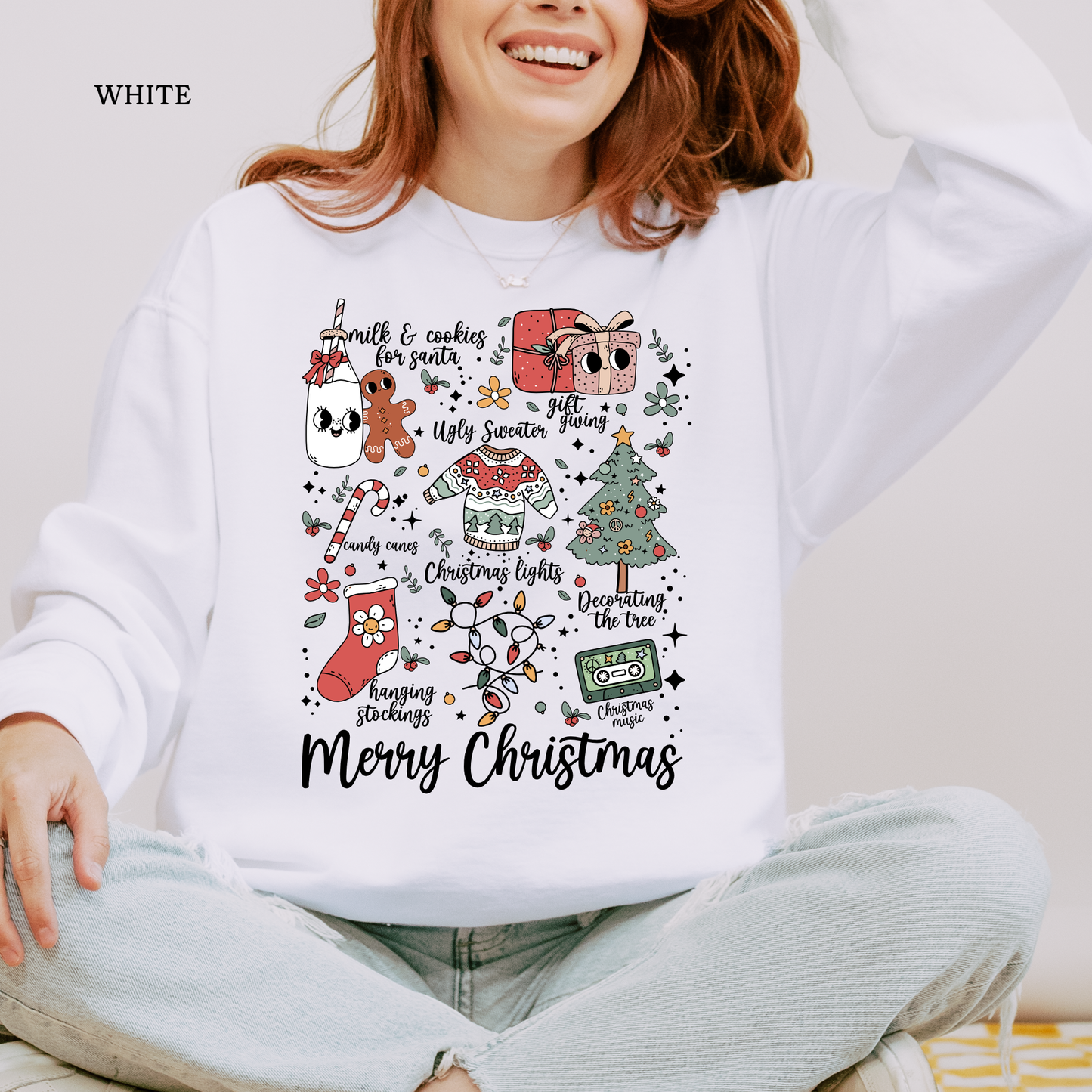 Vintage Christmas Icons | Christmas Independent Trading Comp. Sweatshirts