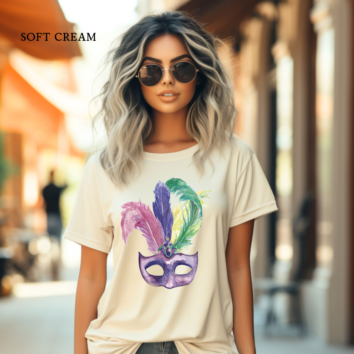 Watercolored Mardi Gras Mask | Mardi Gras | Kids & Adults