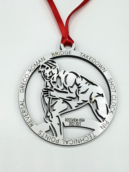 2022-2023 | MALE WRESTLING | Rossview School Christmas Ornaments | CLEARANCE
