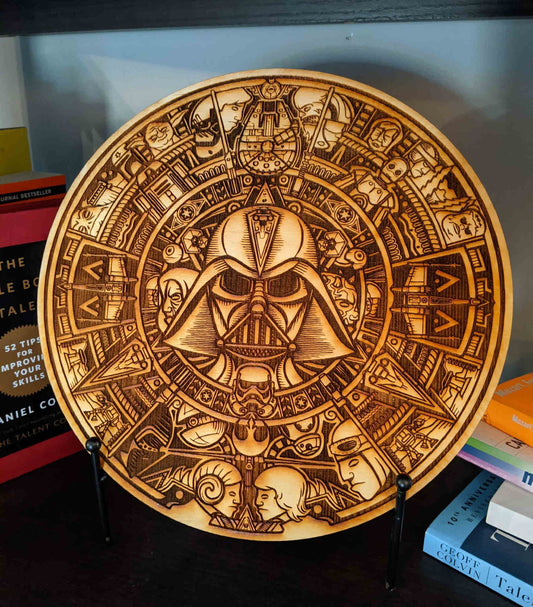 Star Wars Round Wood Mandala