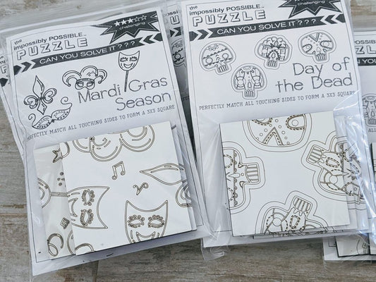 The Impossibly Possible Wooden Puzzle - Day of the Dead & Carnival - Brain Teaser