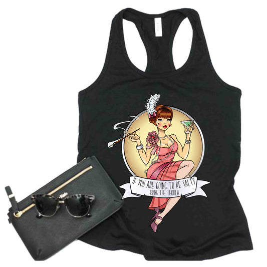 If you are going to be salty - - Racerback tanks!