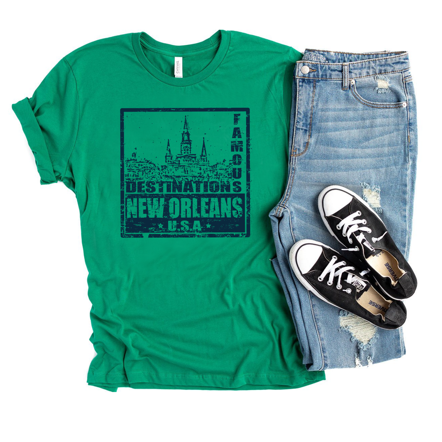 Famous New Orleans Stamp Tee