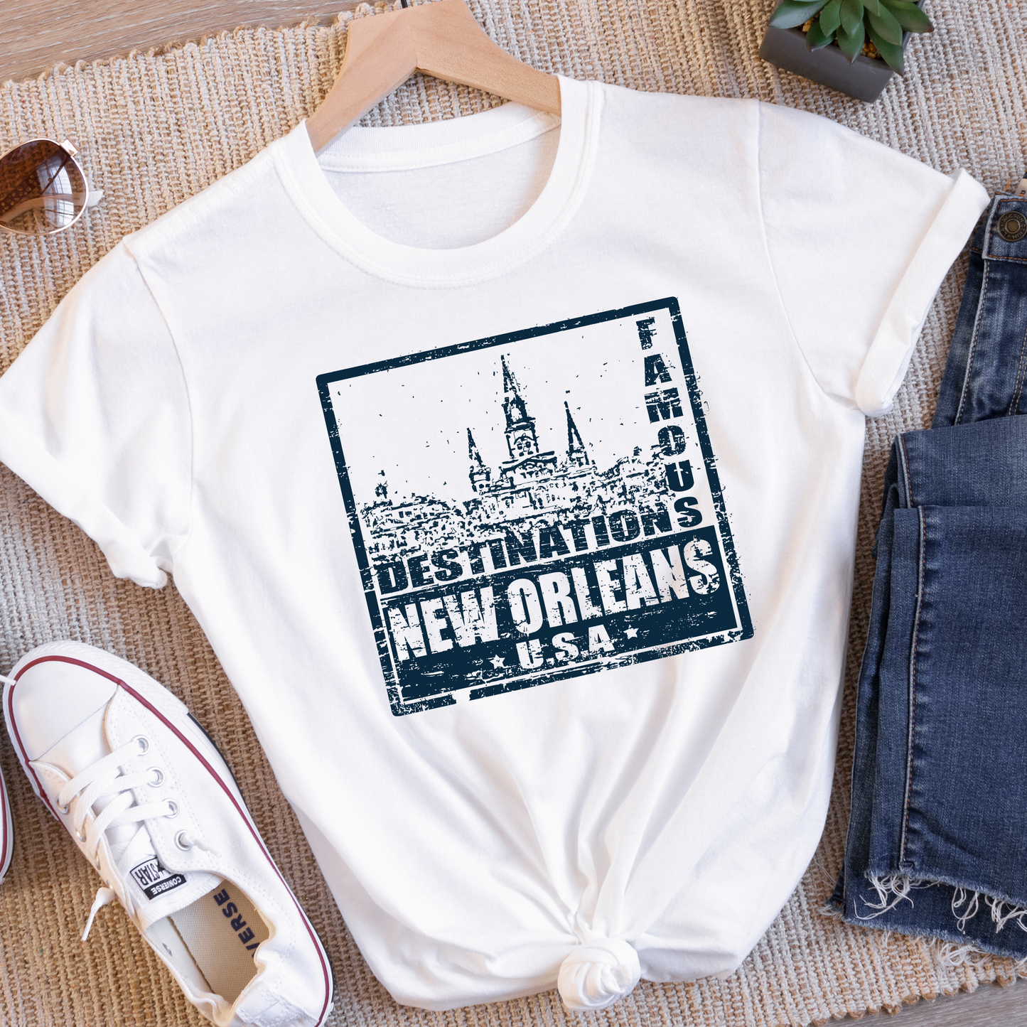 Famous New Orleans Stamp Tee