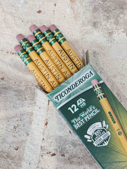 Personalized Ticonderoga #2 Pencils