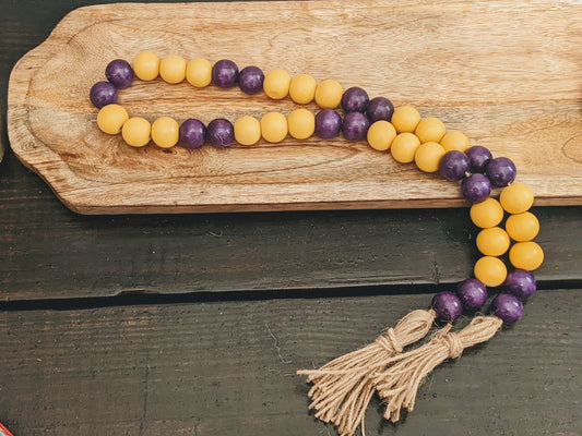LSU purple and gold garland