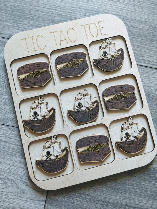 Pirate and Ships Tic Tac Toe