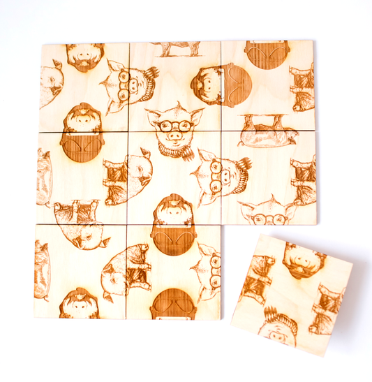 That's A Lot of Bacon- Pig Puzzle - Hog -  Brain Teaser - Mind Challenger - Wood Puzzle