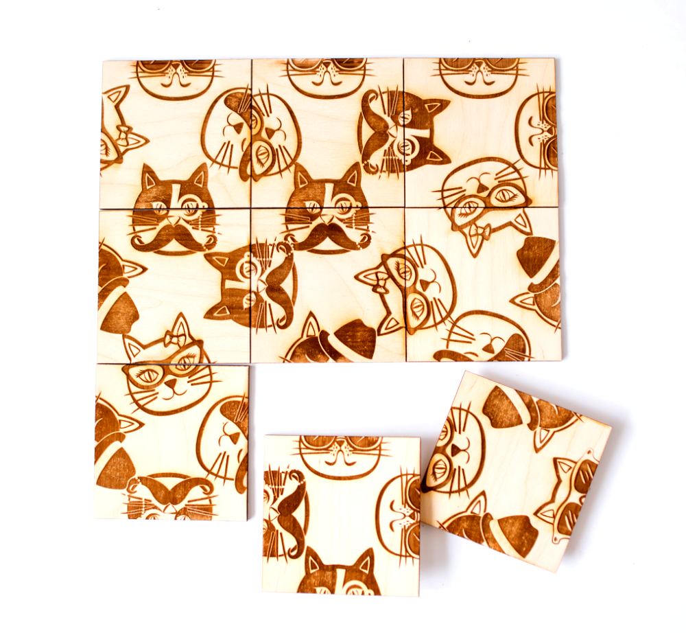 Here Kitty Kitty - Cat Puzzle - Brain Teaser - Mind Challenger - Wood Puzzle