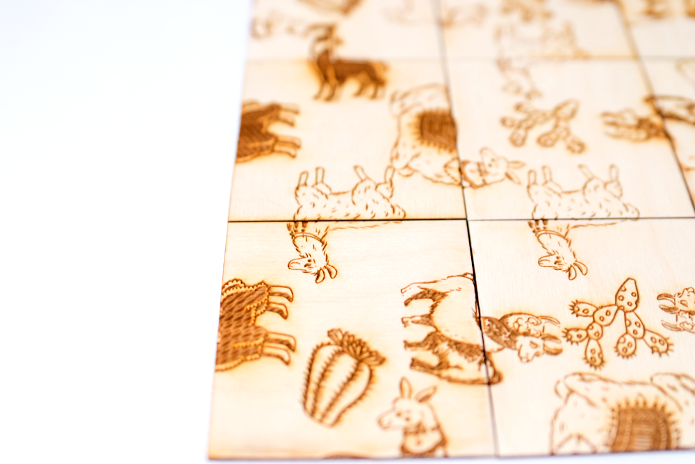 Alpaca - Llama Puzzle - Hog -  Brain Teaser - Mind Challenger - Wood Puzzle