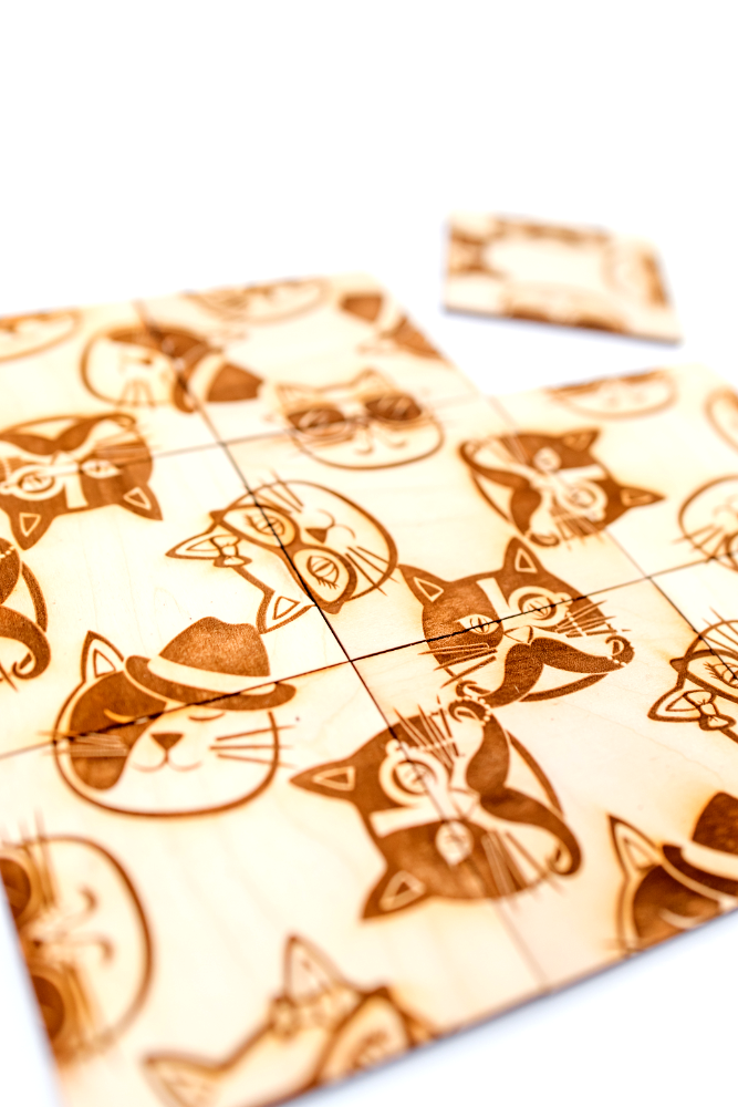 The Impossibly Possible Wooden Puzzle - Here Kitty Kitty - Cats -  Brain Teaser