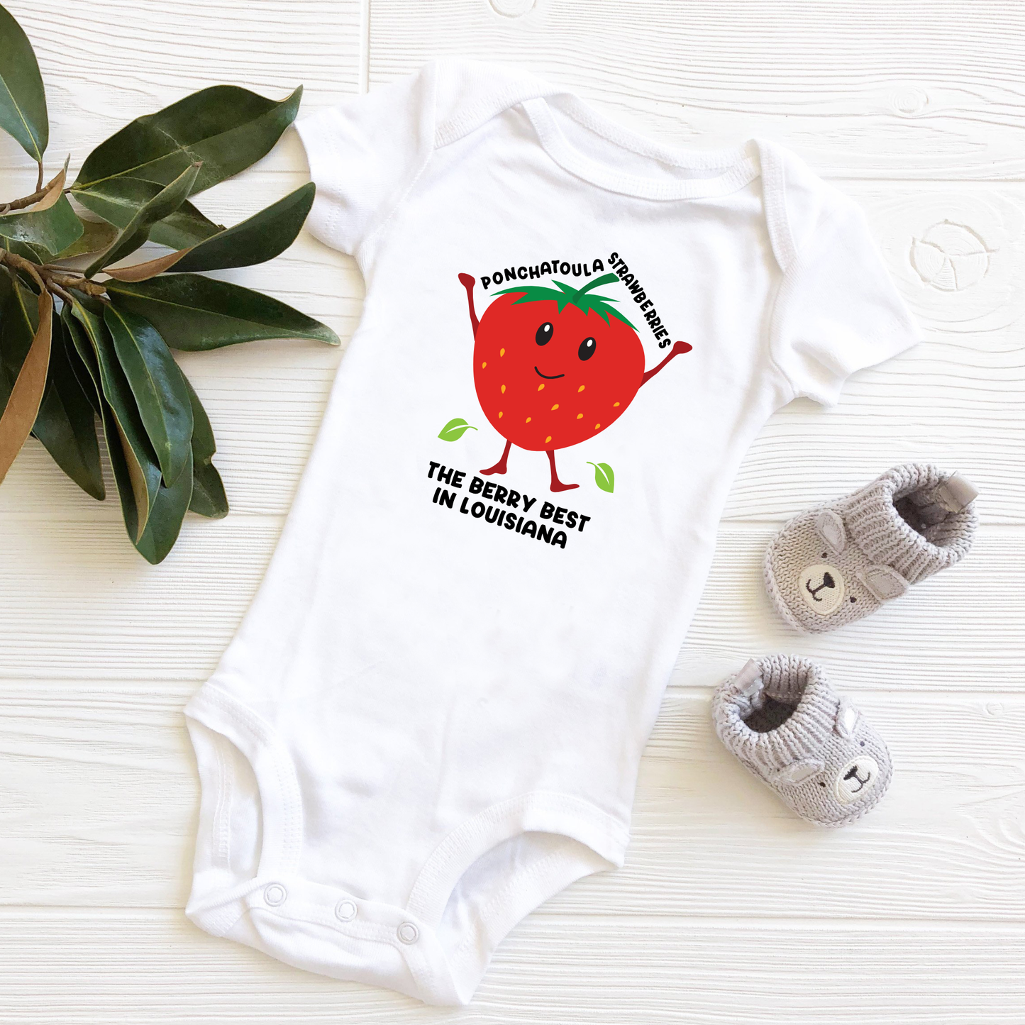 Ponchatoula Strawberries - Strawberry Festival - Infant Bodysuit