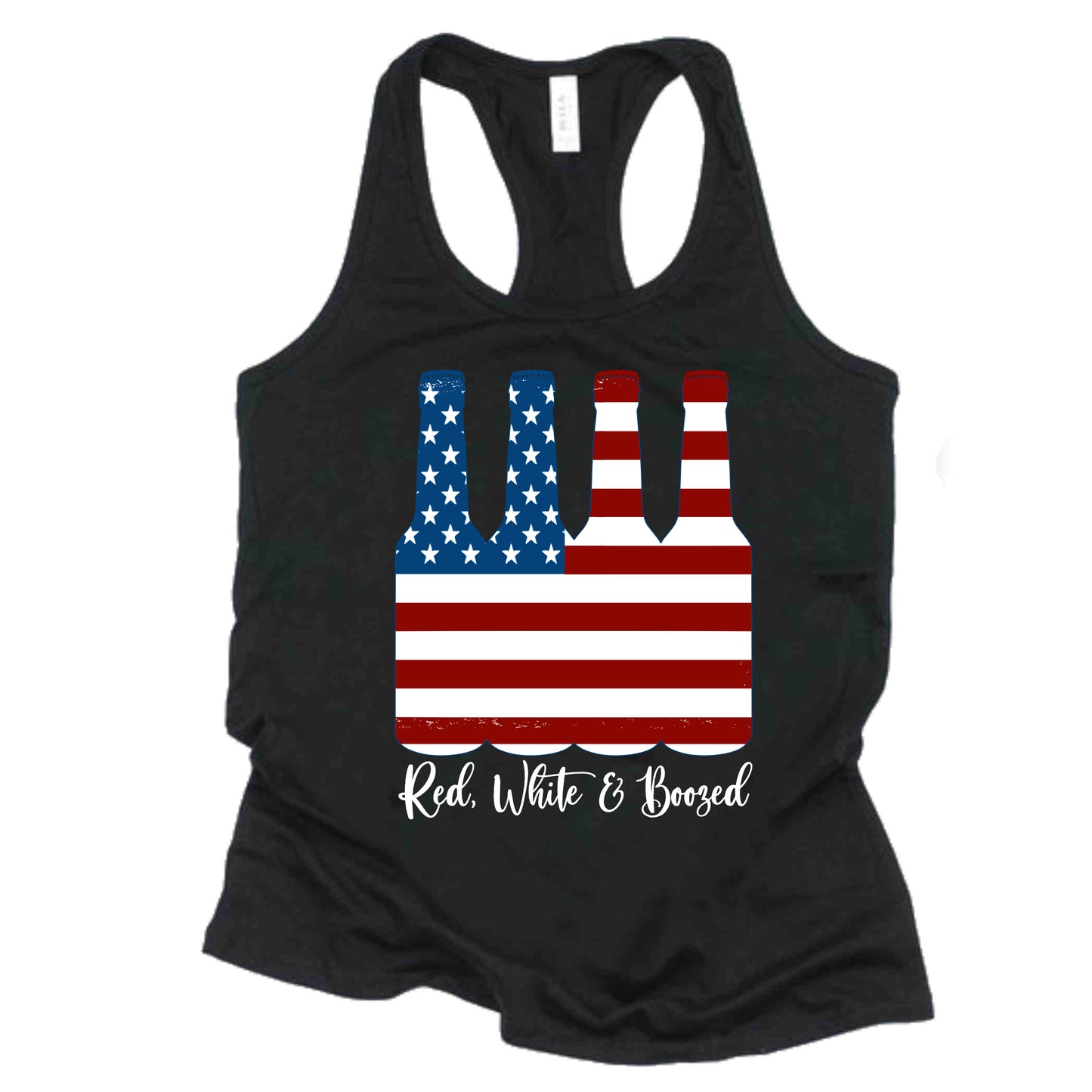 Red, White and Boozed summertime tanks . .