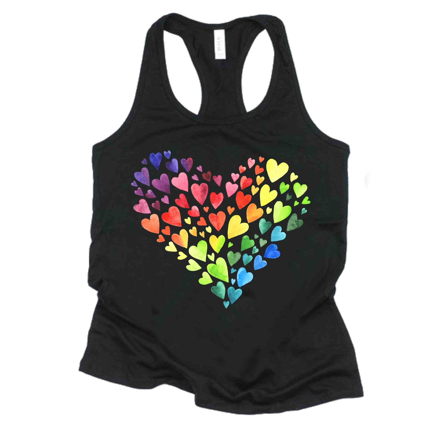 Beautiful Watercolored Rainbow to Show Your Pride Spirit in Racerback Tank