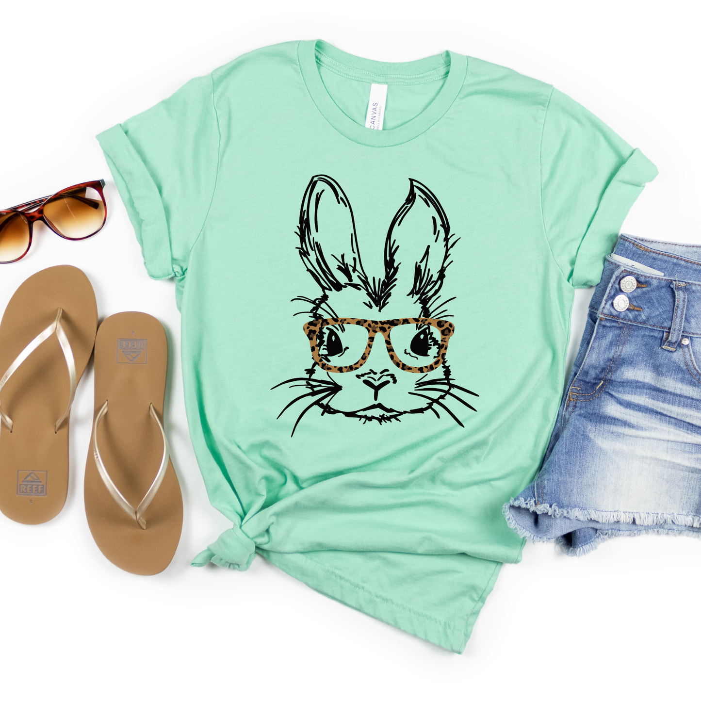 Bunny with Leopard Glasses | Easter | Kids & Adults