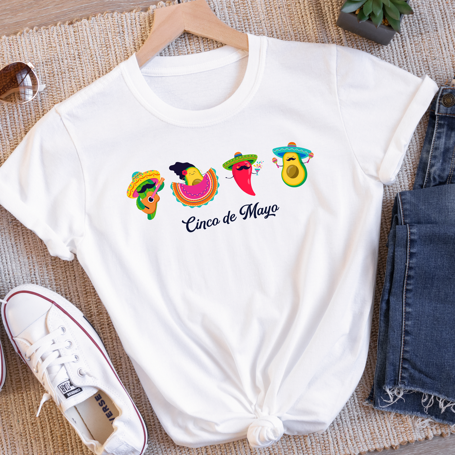 Funny taco-themed shirt with fiesta design

