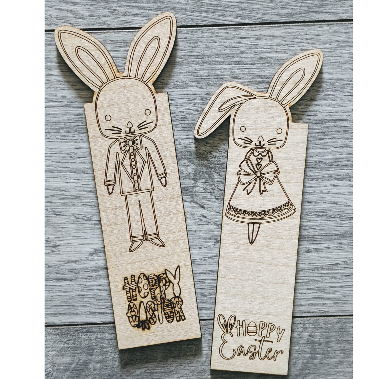 Easter Wooden Bookmarks - Unique and Cute Handmade Gift for Book Lovers