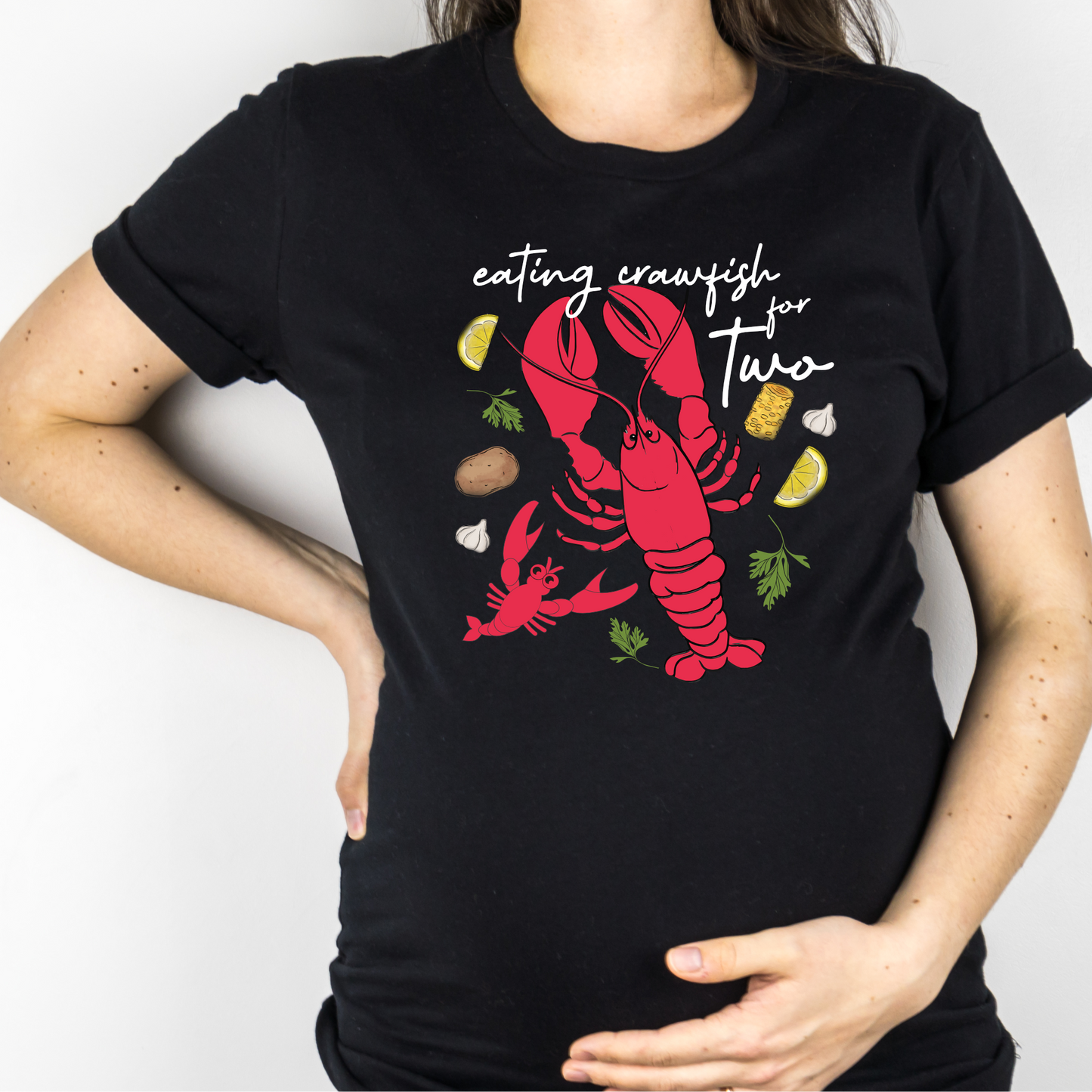 Eating Crawfish for Two - Maternity & Unisex Regular