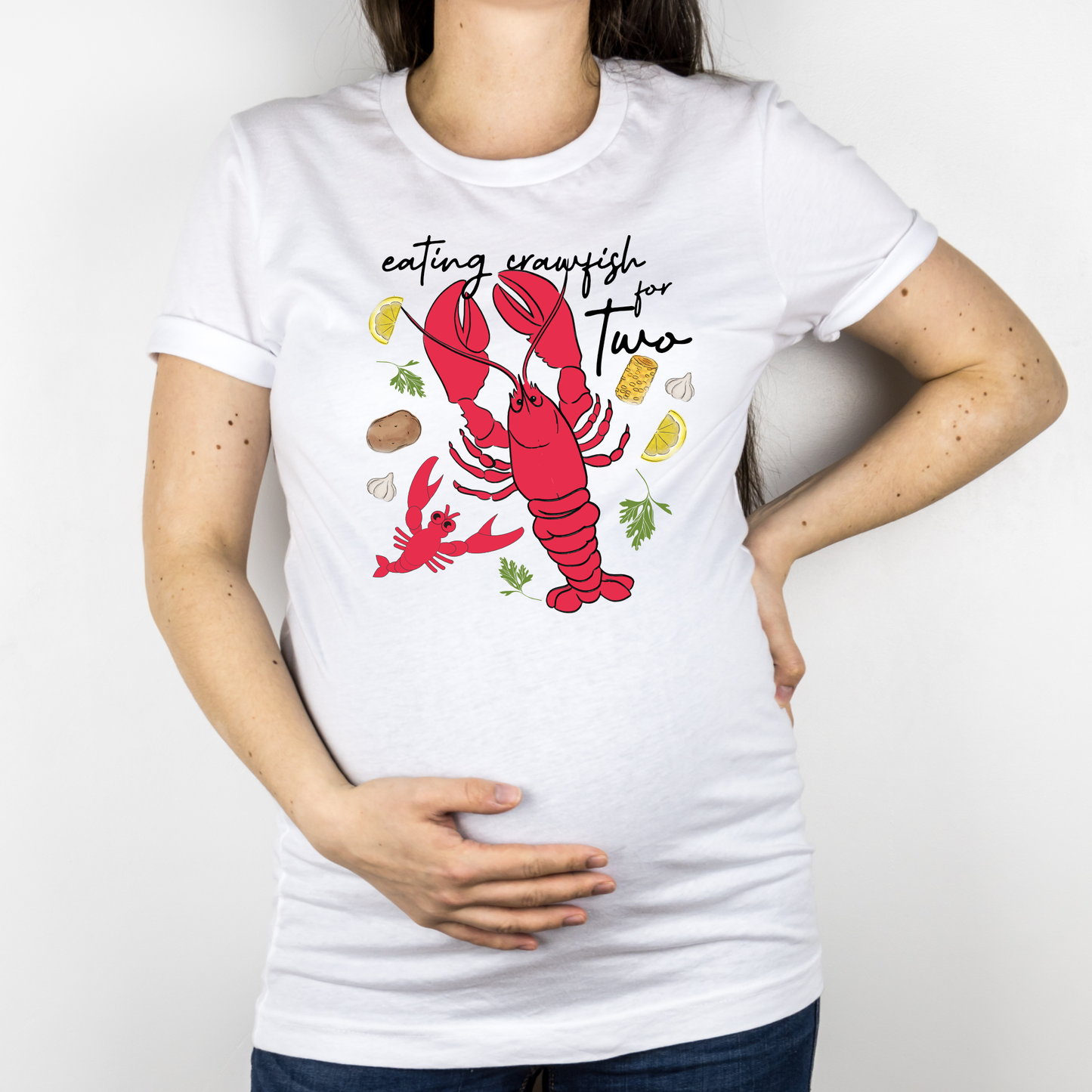 Eating Crawfish for Two - Maternity & Unisex Regular