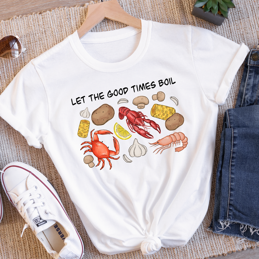 let the good times boil crawfish shirt louisiana boil tee