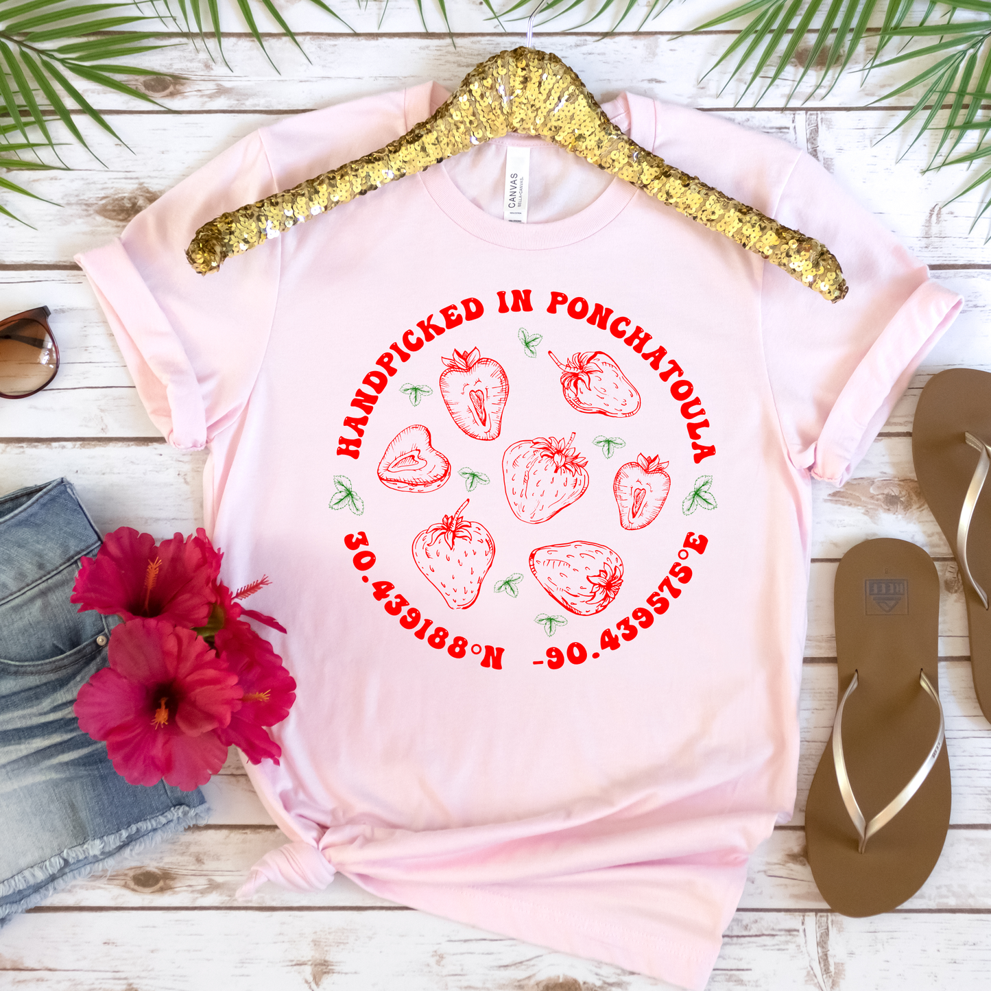 Handpicked in Ponchatoula - Strawberry Festival T-shirt