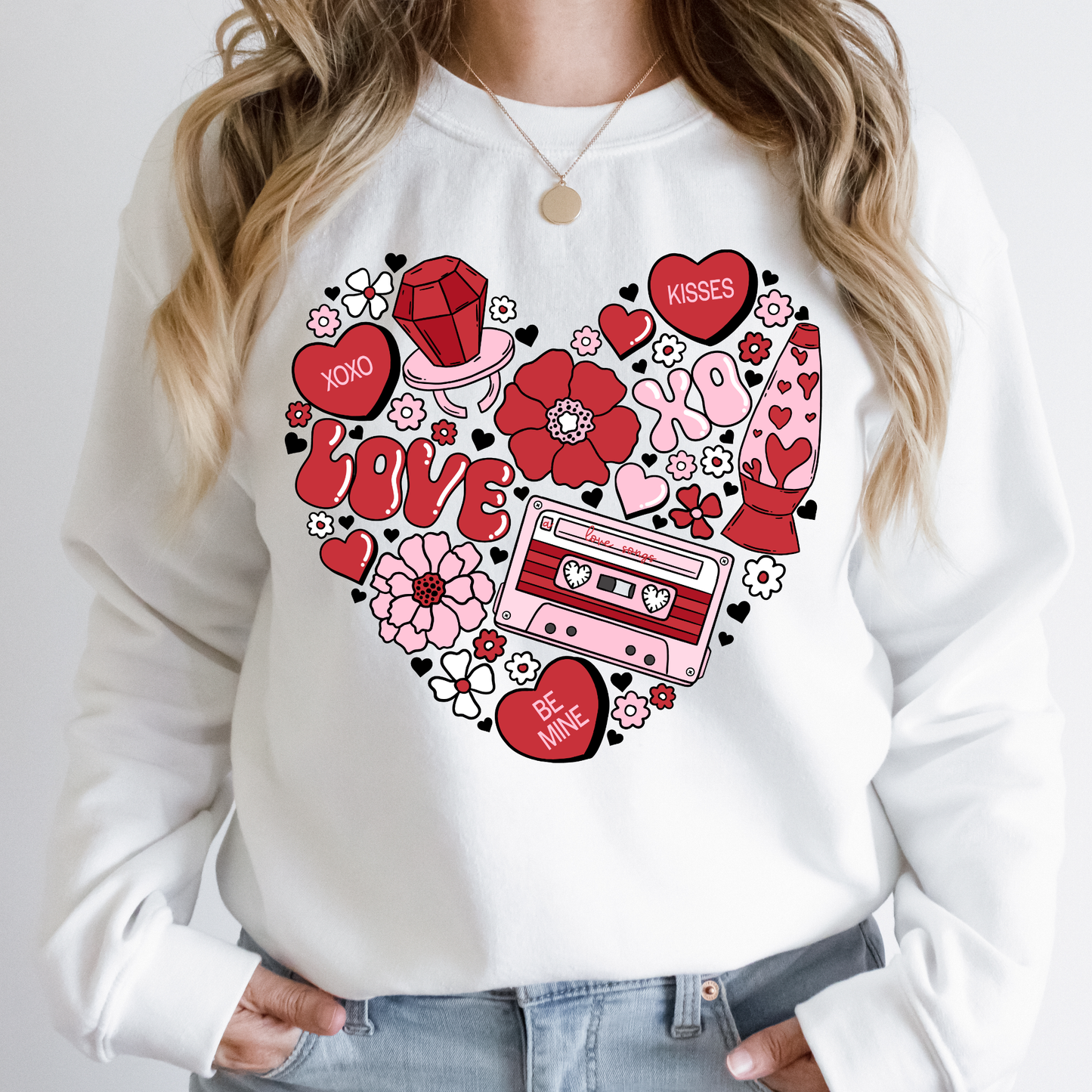 Retro 80's Sweatshirt - Valentine