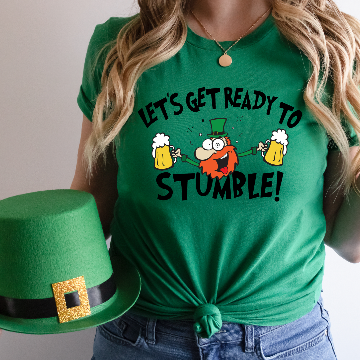 Let's Get Ready to Stumble Tee | St. Patrick's Day | Adult