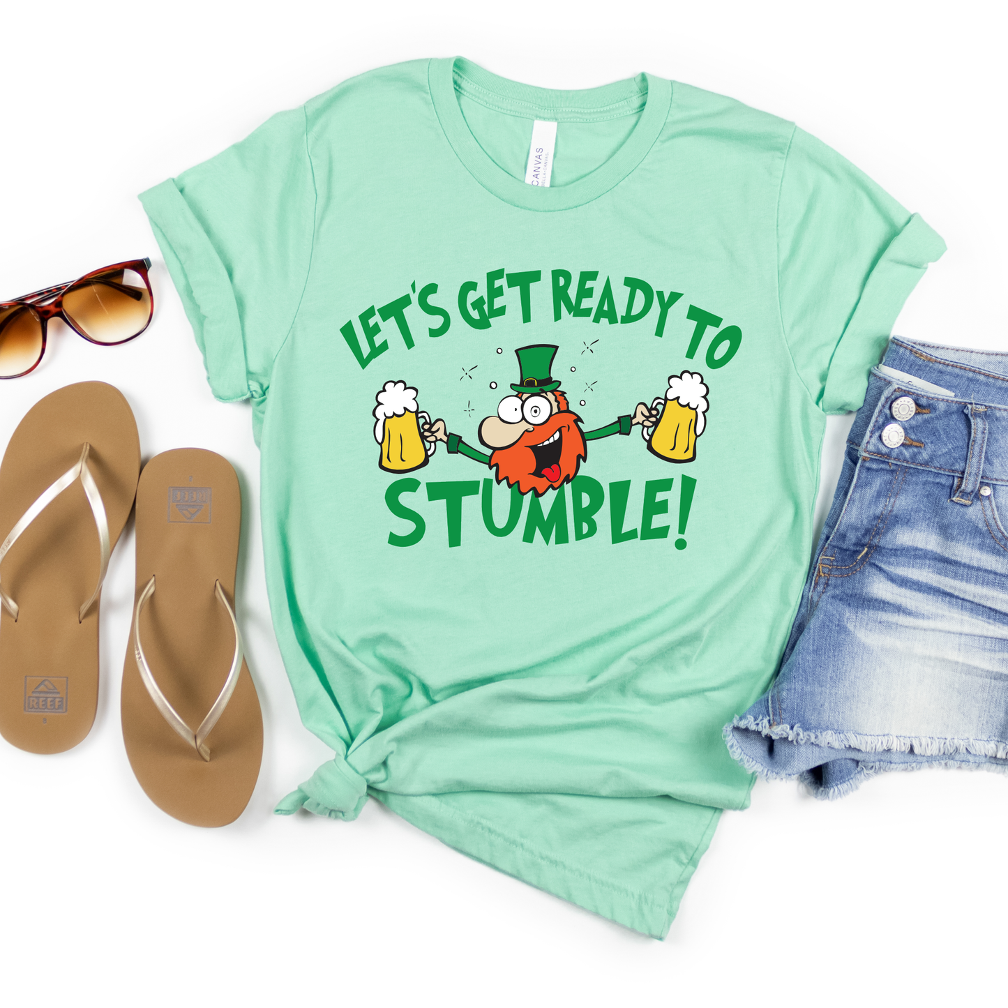 Let's Get Ready to Stumble Tee | St. Patrick's Day | Adult