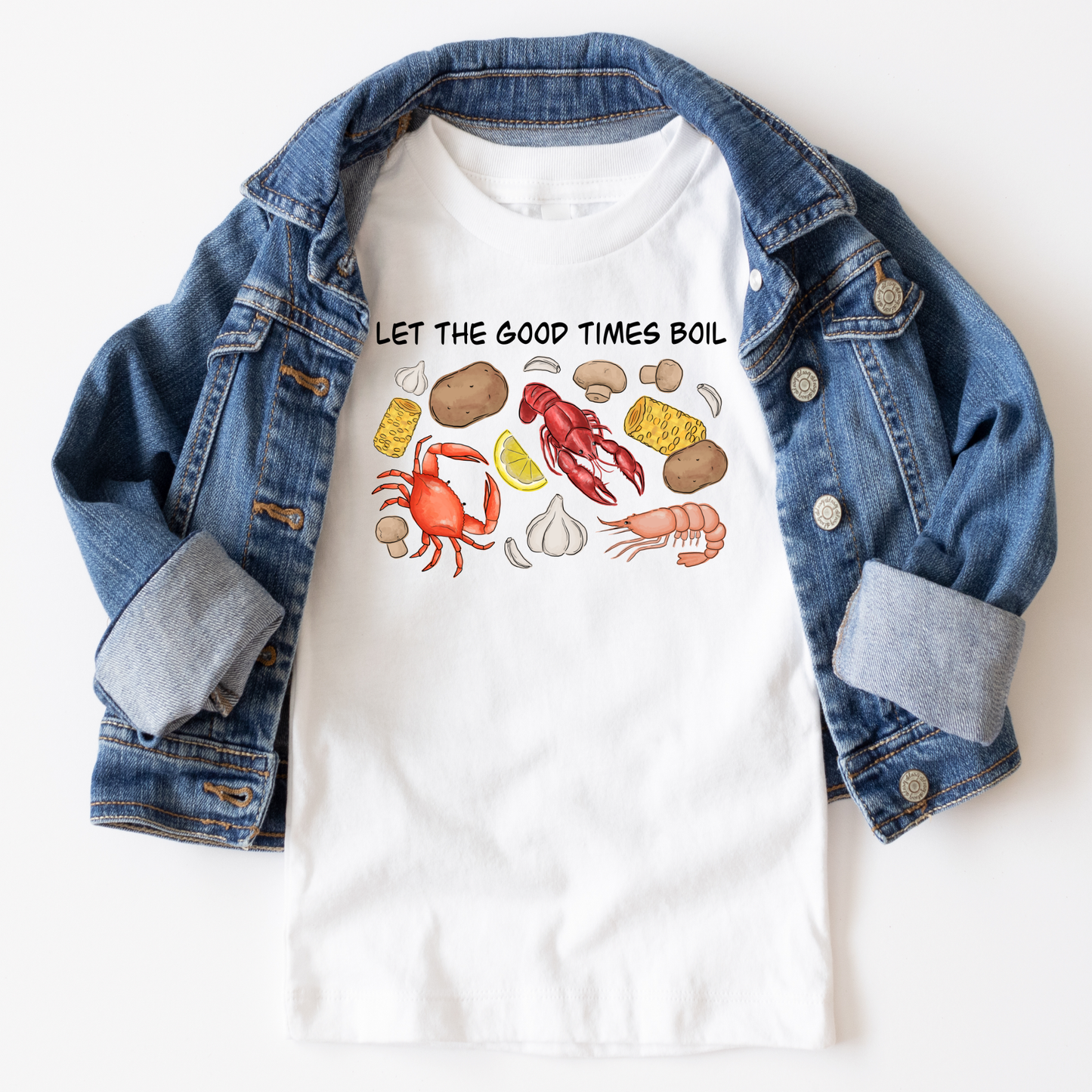 Let the Good Times Boil Crawfish Tee - Toddler - Youth - Adult