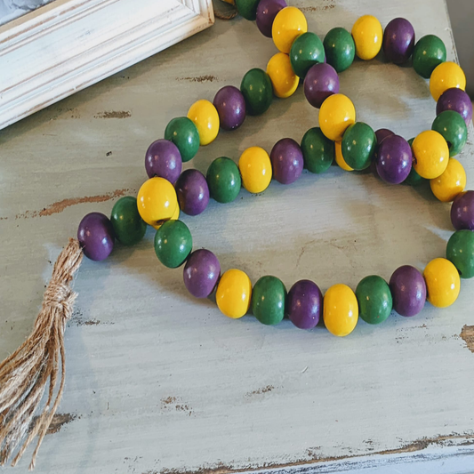 Mardi Gras Beaded Garland