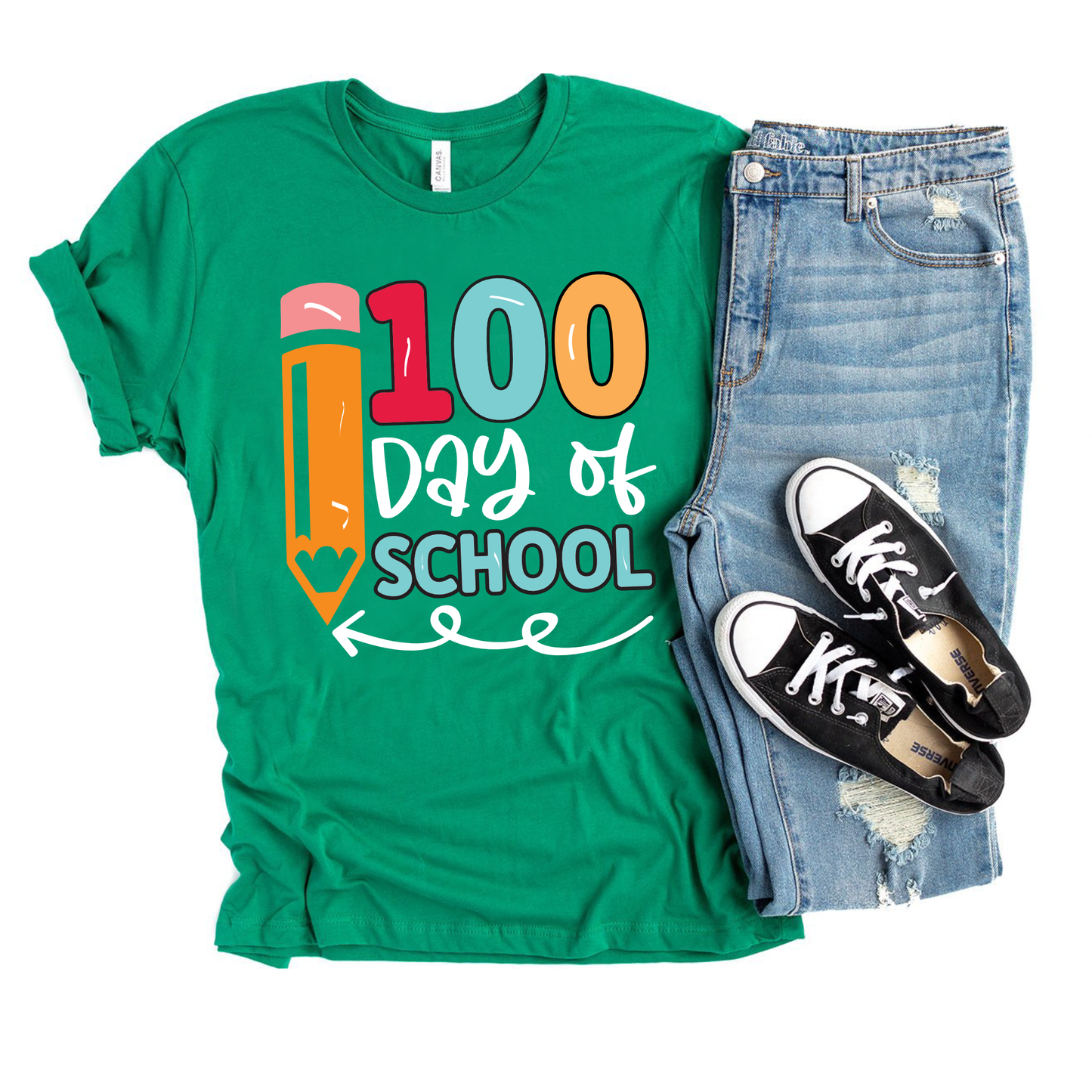 Pencil 100 Days of School - Youth & Adult