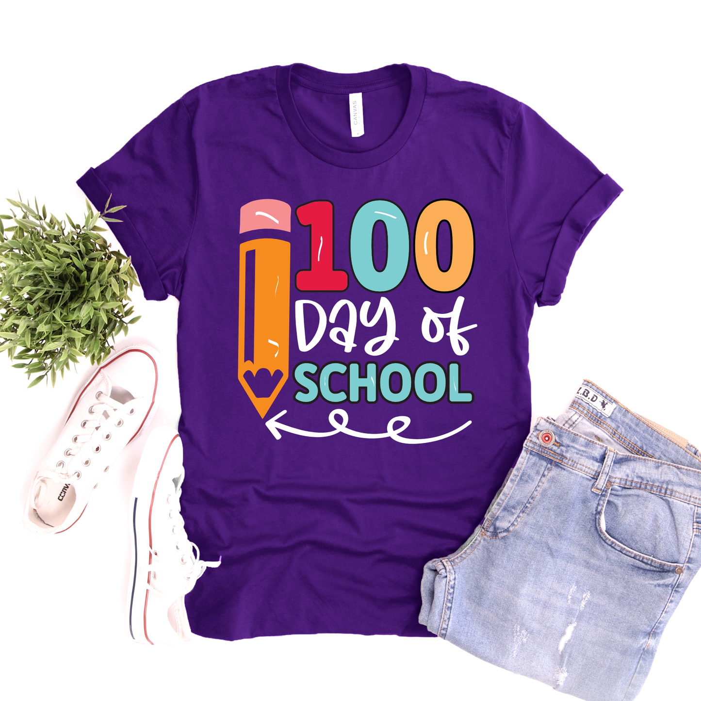 Pencil 100 Days of School - Youth & Adult