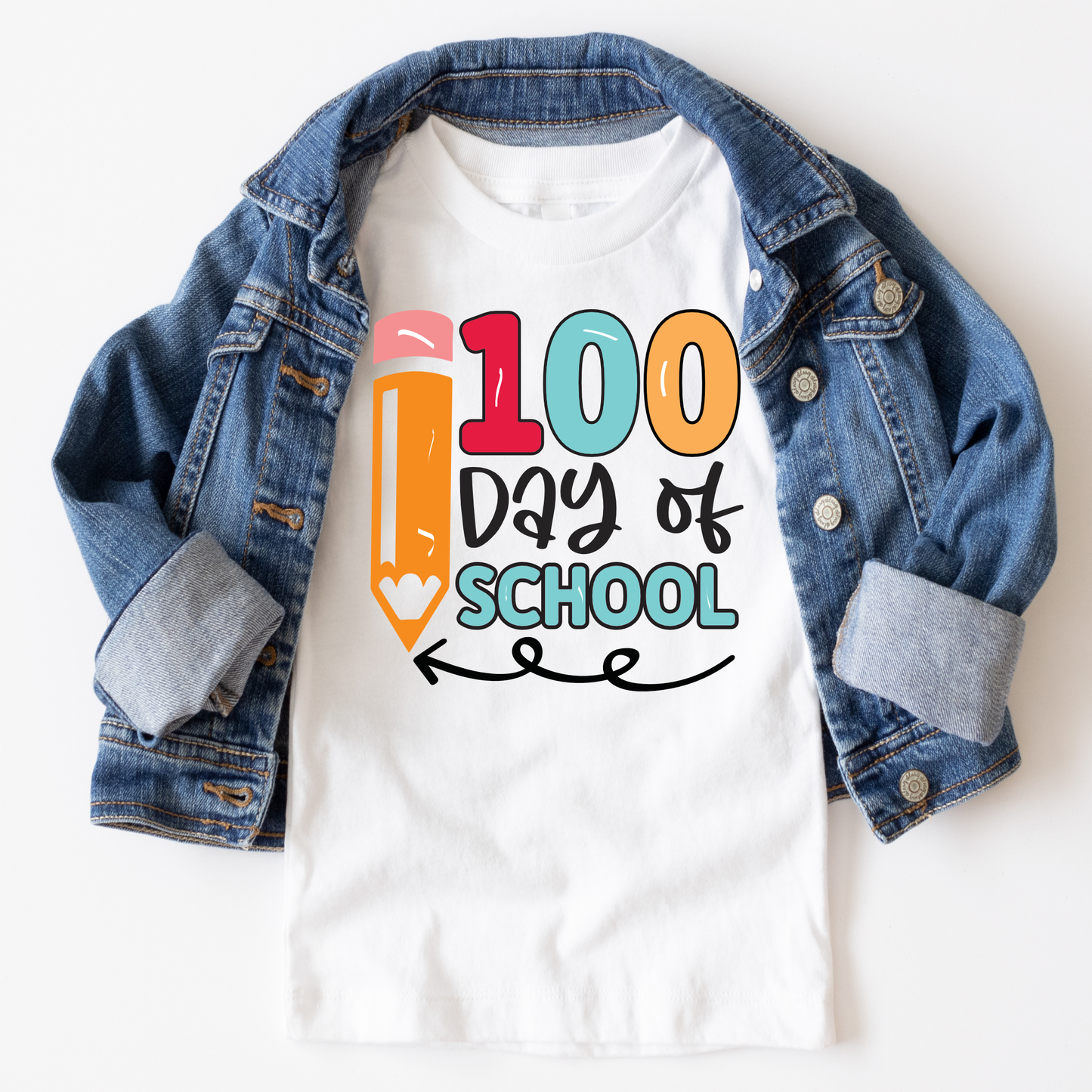 Pencil 100 Days of School - Youth & Adult