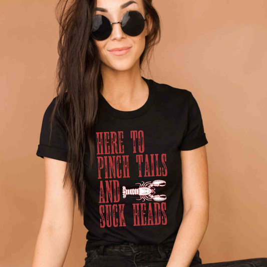 Pinch Tails & Suck Head Crawfish Tee