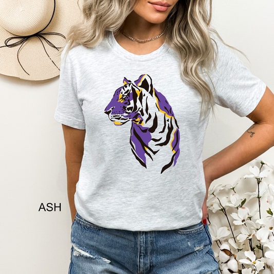 Tiger Watercolor Splashes Tee