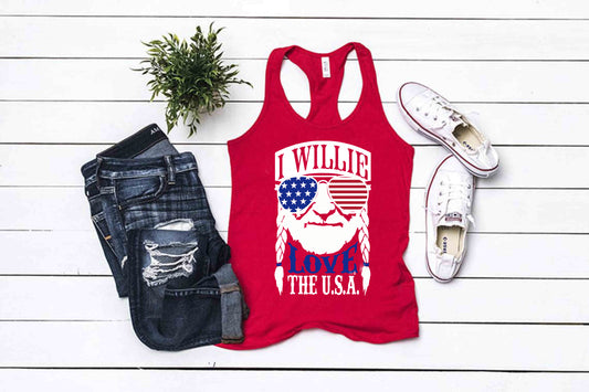 You'll Willie love our racerback tanks